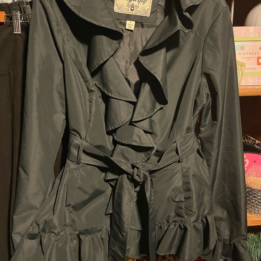 Sugarfly ruffled jacket, size S